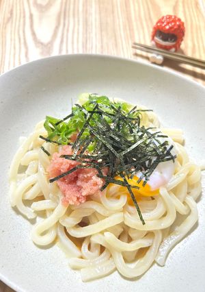 火を使わない 簡単⭐︎ たらバタうどん-レシピのメイン写真