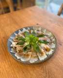 ヒラメのレモン醤油カルパッチョ