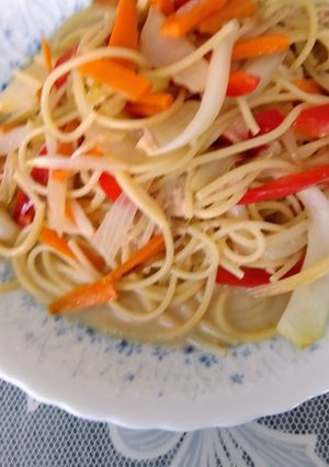 ミックスベジタブルツナマヨのパスタのレピ-レシピのメイン写真
