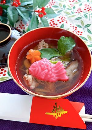 めんつゆで簡単★故郷福島の雑煮餅-レシピのメイン写真