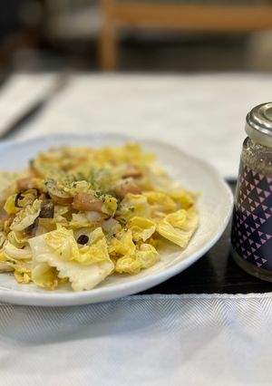 簡単☆シメサバとキャベツのペペロンチーノ-レシピのメイン写真
