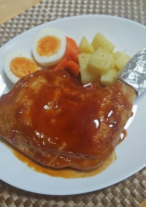 ★🎄クリスマスに骨付きモモ肉の照り焼き💕-レシピのメイン写真