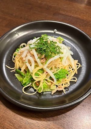 あみの塩辛と塩クジラのペペロンチーノ-レシピのメイン写真