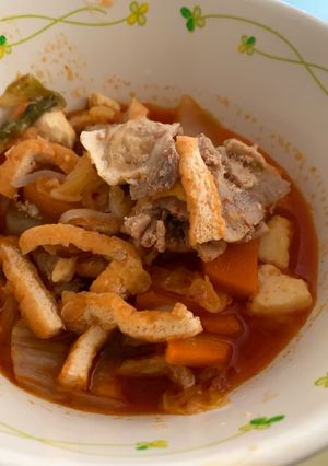 キムチチゲ☆給食メニュー-レシピのメイン写真