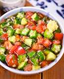 たっぷり旨だし♪冷た~い夏野菜サラダ🤩