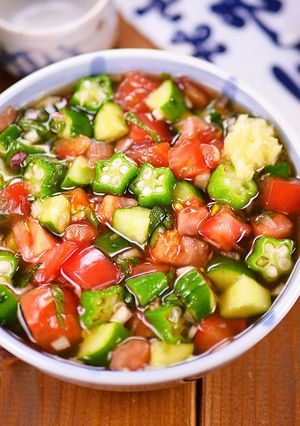 たっぷり旨だし♪冷た~い夏野菜サラダ🤩-レシピのメイン写真