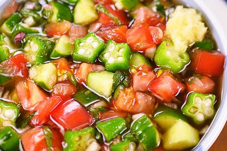 たっぷり旨だし♪冷た～い夏野菜サラダ🤩