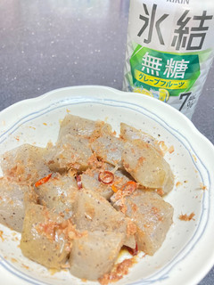 レンジだからはねないコンニャク-レシピのメイン写真