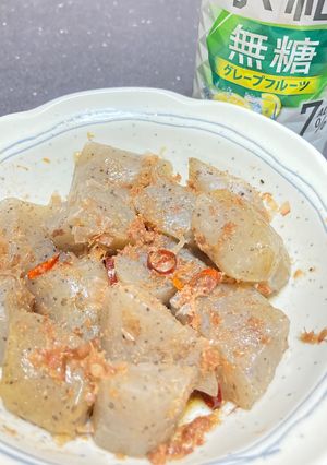 レンジだからはねないコンニャク-レシピのメイン写真