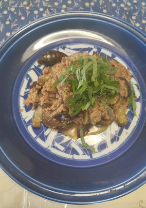 ナスと挽肉の味噌炒め-レシピのメイン写真