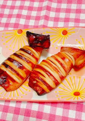 ノンフライヤー【cosori】お祭りのイカ焼き-レシピのメイン写真