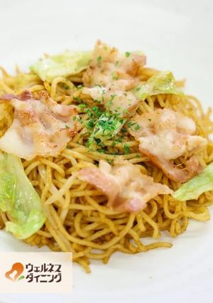腎臓病食/カレー焼きそば-レシピのメイン写真