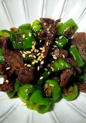 プラス1品☆牛肉としし唐辛子の甘辛炒め-レシピのメイン写真
