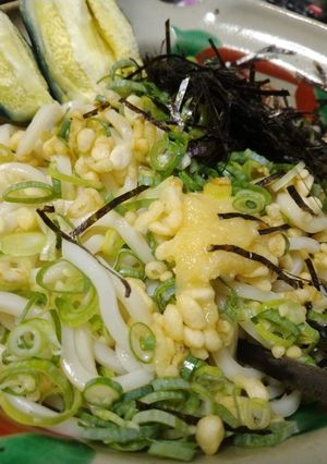 ぶっかけうどんの水ナス添え-レシピのメイン写真