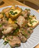 絹厚揚げ大好き！鶏肉てりてり煮