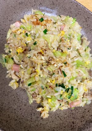 今日のチャーハン(ハム・レタス)-レシピのメイン写真