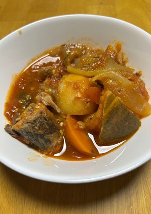 サバ缶のトマト煮込み-レシピのメイン写真