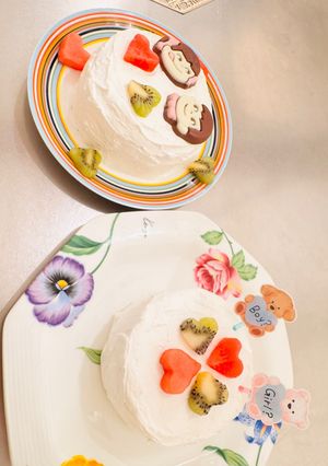 材料らくらくジェンダーリビールケーキ-レシピのメイン写真