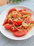 白だし香る♪トマトと玉ねぎのマリネ