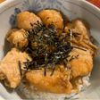 簡単❣️鶏むね肉のにんにくポン酢丼