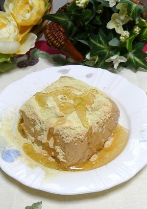 ギルトフリー❀ 豆腐ときな粉の生ケーキ♪-レシピのメイン写真