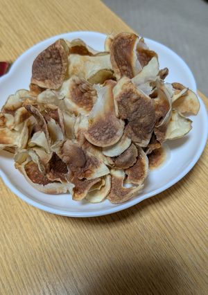 レンジでノンオイル！ポテトチップス-レシピのメイン写真