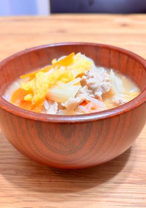 簡単☆白菜でズボラ豚汁-レシピのメイン写真