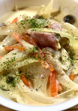 玉ねぎとウインナーのクリーム煮-レシピのメイン写真