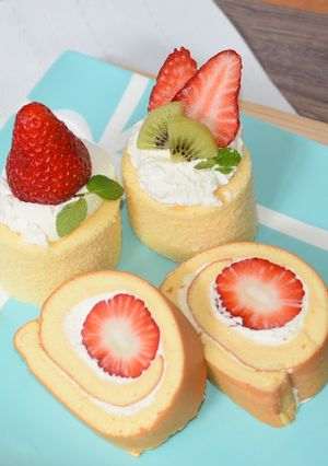 いちごの米粉ロールケーキ-レシピのメイン写真