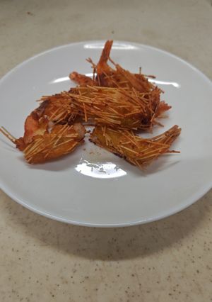 素麺とさつま芋衣のパリパリ海老揚げ-レシピのメイン写真