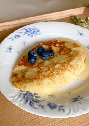 素朴なふくらませないパンケーキ🥞✨-レシピのメイン写真