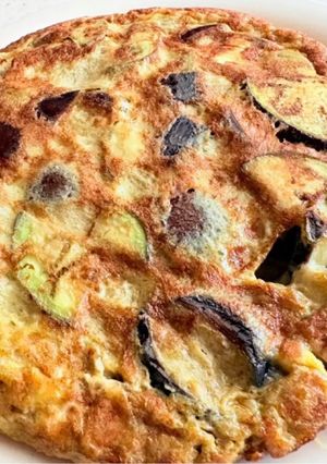 とろけるチーズと茄子のスペイン風オムレツ♫-レシピのメイン写真