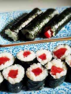 子供も作れる巻きす不要鉄火巻(細巻)-レシピのメイン写真