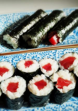 子供も作れる巻きす不要鉄火巻（細巻）-レシピのメイン写真