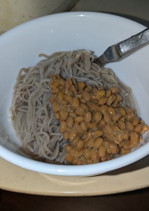 納豆メンツユ蕎麦（暑い日）-レシピのメイン写真