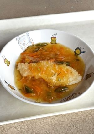 白身魚のカレーあんかけ（保育園・こども園給食）-レシピのメイン写真
