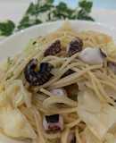 フライパン1つ！たことキャベツのパスタ