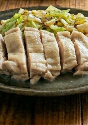 鶏肉(豚肉)とキャベツの【ふー塩】炒め-レシピのメイン写真