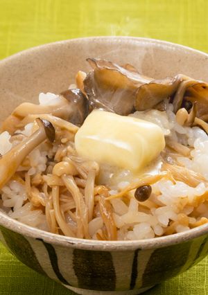 きのこの焦がししょうゆバターご飯-レシピのメイン写真