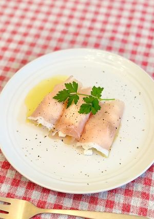 カッテージチーズの生ハム巻き-レシピのメイン写真