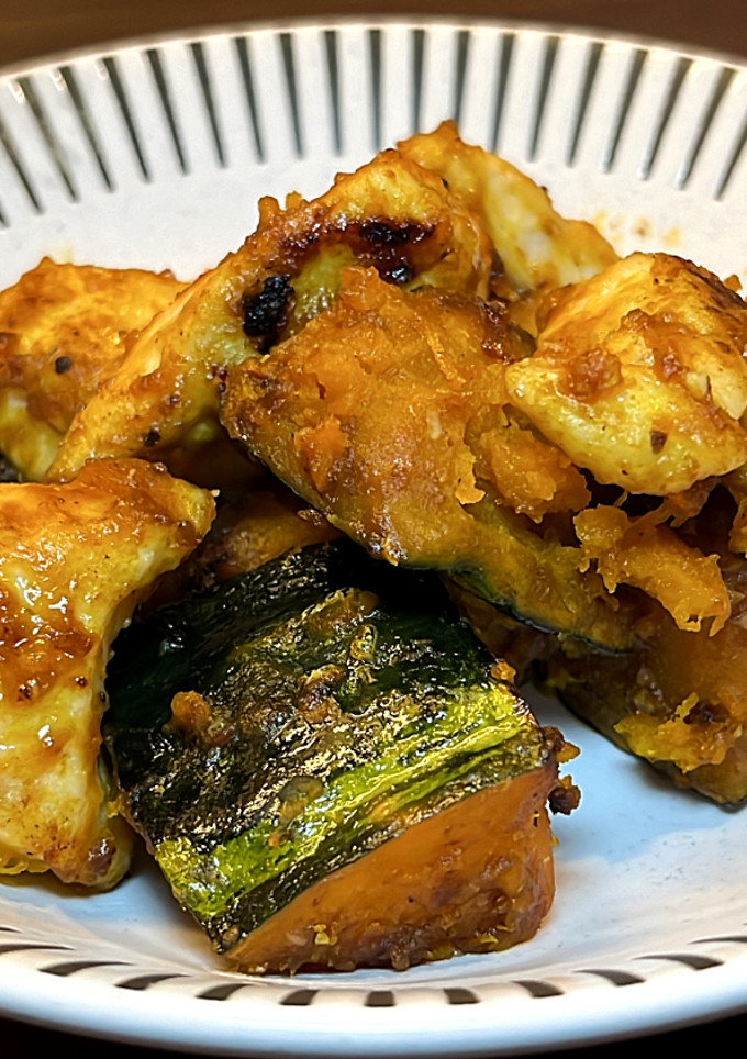 鶏肉とかぼちゃのしょう油炒め-レシピのメイン写真