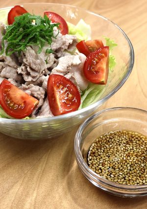 冷しゃぶサラダ~昆布粉末ドレッシング~-レシピのメイン写真