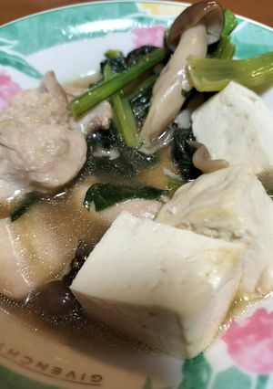 鶏モモと豆腐の煮物-レシピのメイン写真