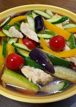 【簡単】夏野菜の揚げびたし-レシピのメイン写真