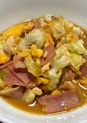 卵🥚＆ベーコン🥓＆キャベツ🥬炒め😃-レシピのメイン写真