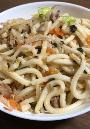 味つけ簡単🔰野菜ミックスで作る和風焼きうどん-レシピのメイン写真