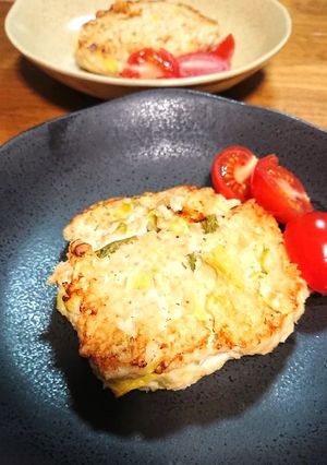 ミコばあばの豆腐を入れて、鶏ミンチバーグ-レシピのメイン写真
