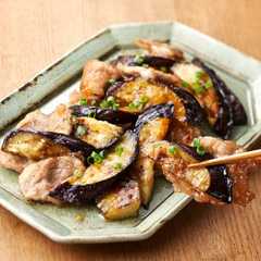 รูปของ なすと豚肉の甘酢炒め