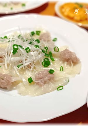 チュルっと食感＊汁なし皿ワンタン-レシピのメイン写真
