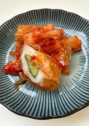 簡単1分ちくわ胡瓜のキムチ和え-レシピのメイン写真